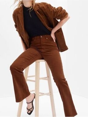 Women's GAP '70's Flare High-Rise Corduroy Pants Size 26